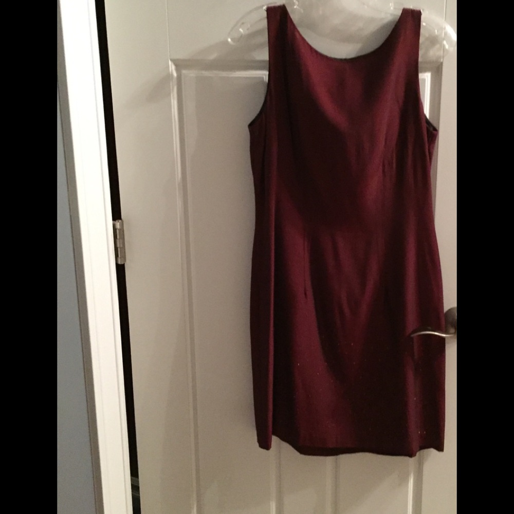 Size 6 Burgundy dress/red sequin embellishments